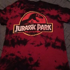 Jurassic park tie-dye T-shirt S
